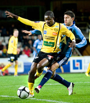 Patrick Osiako, Mjällby och Luis Antonio Rodriguez,