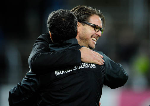 Rikard Norling, tränare, jubel