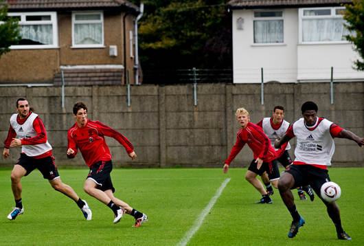 Liverpool tränar på anläggningen Melwood
