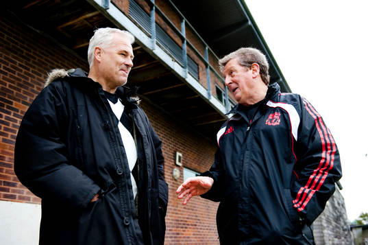 Glenn Hysén och Roy Hodgson, tränare