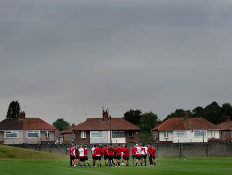 Liverpool tränar på anläggningen Melwood
