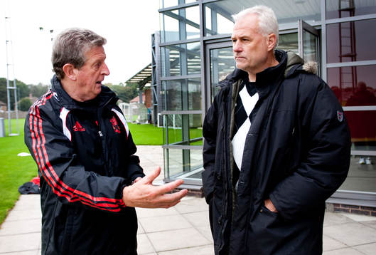 Roy Hodgson, tränare och Glenn Hysén