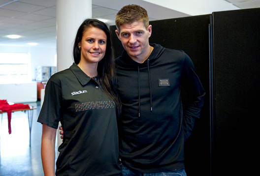 Maja Johansson och Steven Gerrard