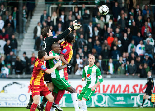 Johannes Hopf, målvakt Hammarby rensar