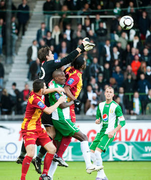 Johannes Hopf, målvakt Hammarby rensar