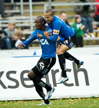 Joe Sise, Halmstad, jubel