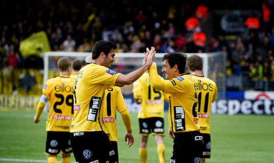 Jubel Elfsborg och Denni Avdic