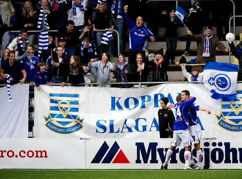 Haris Radetinac, Åtvidaberg, gör 0-1. Jubel