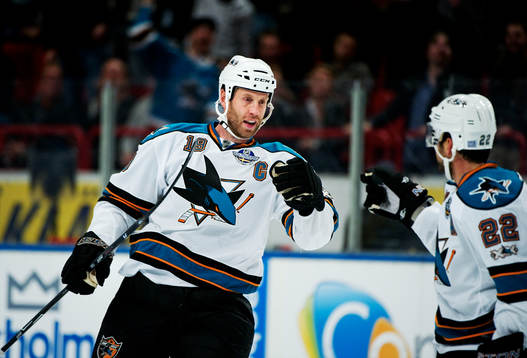 Joe Thornton, San Jose, jubel