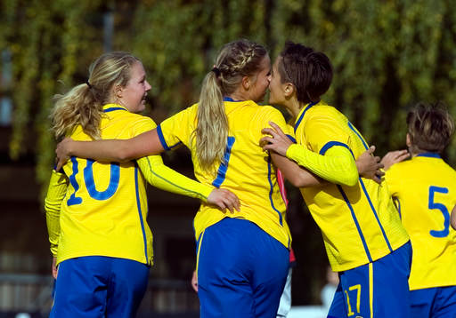 Amanda Johansson, Maja Andersson och Marija Banusic, Sverige