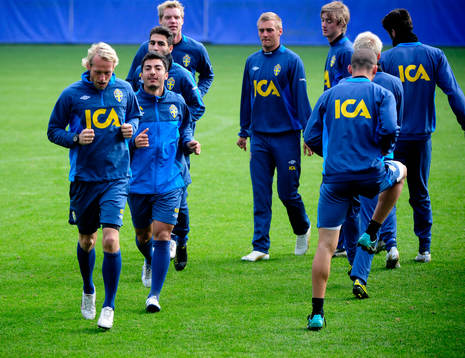 Fotboll, U21, Sverige, Träning