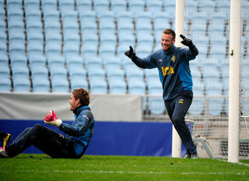 Kristoffer Nordfeldt, målvakt och Viktor Noring, målvakt