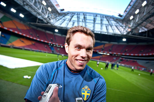 Johan Elmander på Amsterdam Arena