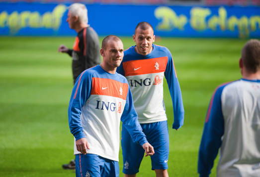 Wesley Sneijder och John Heitinga