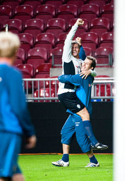Marcus Allbäck och Tobias Hysén