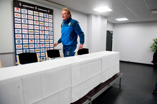 Jörgen Lennartssson, förbundskapten U21 Sverige , gjorde