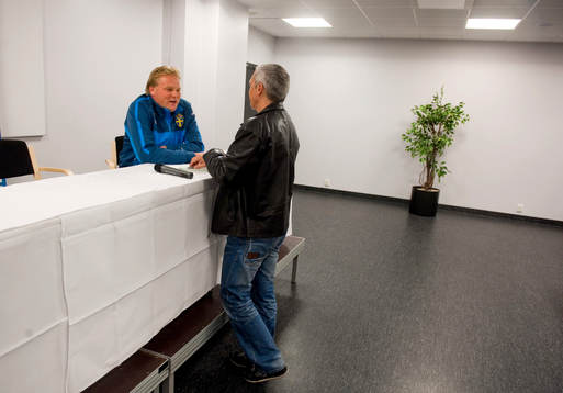 Jörgen Lennartssson, förbundskapten U21 Sverige , gjorde