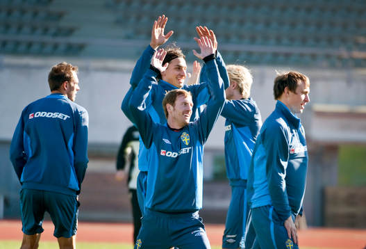 Zlatan Ibrahimoivc och Christian Wilhelmsson