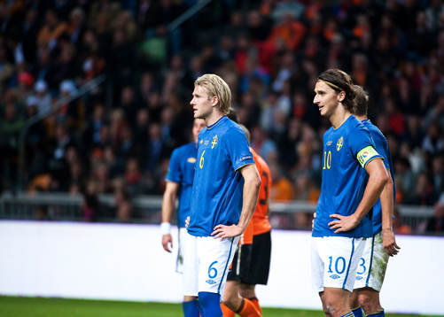 Ola Toivonen och Zlatan Ibrahimovic, Sverige