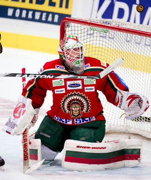 Johan Holmqvist, målvakt, Frölunda tittar