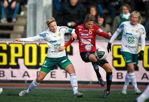 Annica Svensson, Hammarby och Therese Björck, Kristianstad