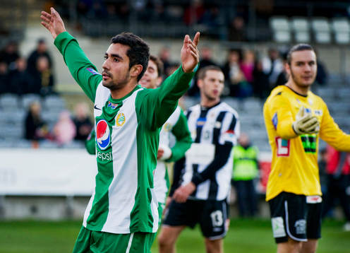 Sebastian Castro-Tello, Hammarby gjorde 1-0. Jubel. Peter