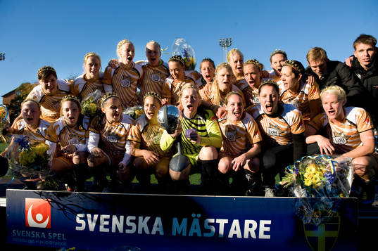 Guldjubel i LDB Malmö, jubel, glädje. SM-guld, Svenska