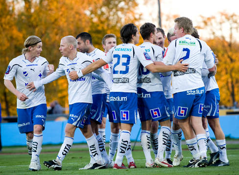 1-1 frispark, Imad Khalili, Norrköping. Jubel, glädje
