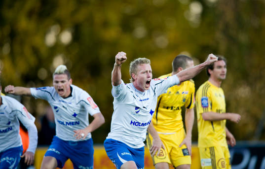 1-2, vilt Norrköpings-jubel med Anders Whass i spetsen.
