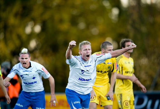 1-2, vilt Norrköpings-jubel med Anders Whass i spetsen.