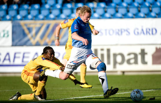 Fredrik Jensen, Trelleborg på väg att göra 1-0