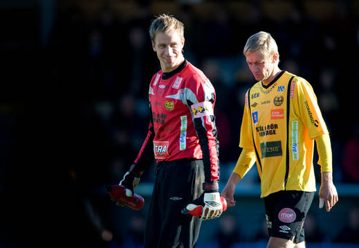 Mattias Asper och Patrik Rosengren, veteraner, Mjällby