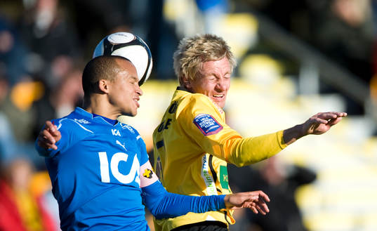 Marcus Olsson, Halmstad och Patrik Rosengren, Mjällby,
