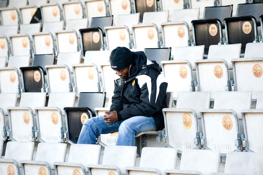 Patrick Osiako, Mjällby, på läktaren