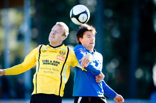 Marcus Ekenberg, Mjällby och Mikael Rosén, Halmstad,