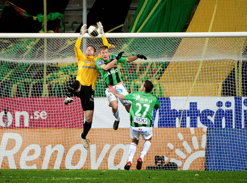 Joel Johansson, GAIS, John Alvbåge, målvakt Örebro