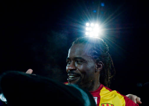 Tvåmålsskytten Peter Ijeh, Syrianska gratuleras