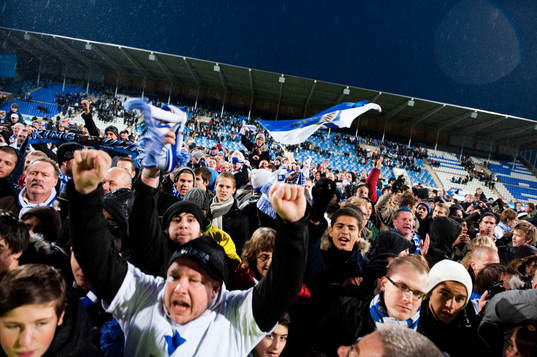 Norrköping firar sin uppgång till Allsvenskan på