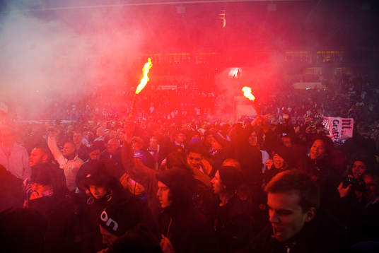 Norrköping firar sin uppgång till Allsvenskan på