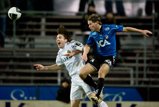 Nils-Eric Johanson, AIK och Emil Salomonsson, Halmstad,