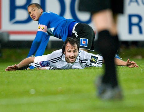 Straff, Marcus Olsson har gjort ned Helgi Danielson