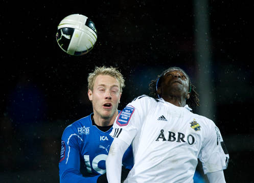 Mohamed Bangura, AIK och Johnny Lundberg, Halmstad