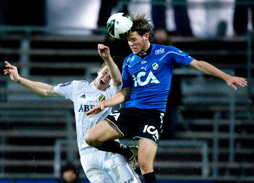 Nils-Eric Johansson, AIK och Emil Salomonsson, Halmstad.
