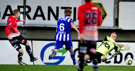 Marcus Pode, Trelleborg sätter 1-2 bakom Markus Sandberg,