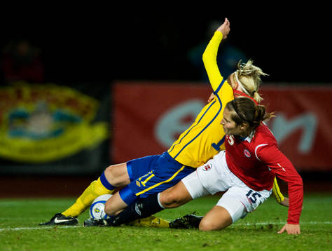 Runa Vikestad, Norge, tackling, glidtackling