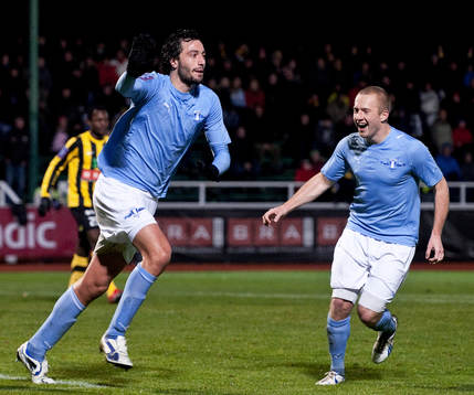 Yago Fernandez, Malmö, gör 0-3, Daniel Larsson, jubel