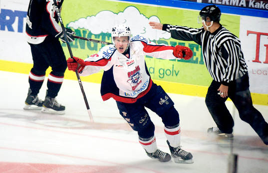 Tim Bränholm, Borås gör 1-0. Jubel