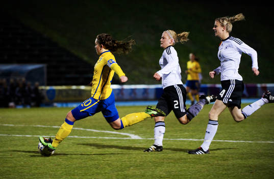 Elin Rubensson, Sverige, gör 1-0