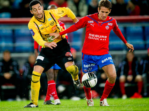 Juan Robledo, Mjällby och Johan Eiswohld, Helsingborg