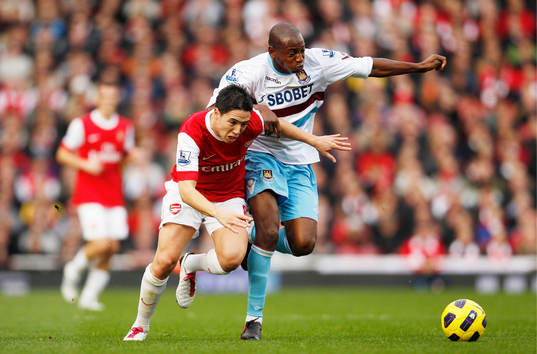 Samir Nasri, Arsenal och Luis Boa Morte, West Ham